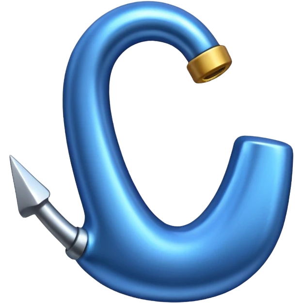 Ein Haken in ein blaues vierek emoji