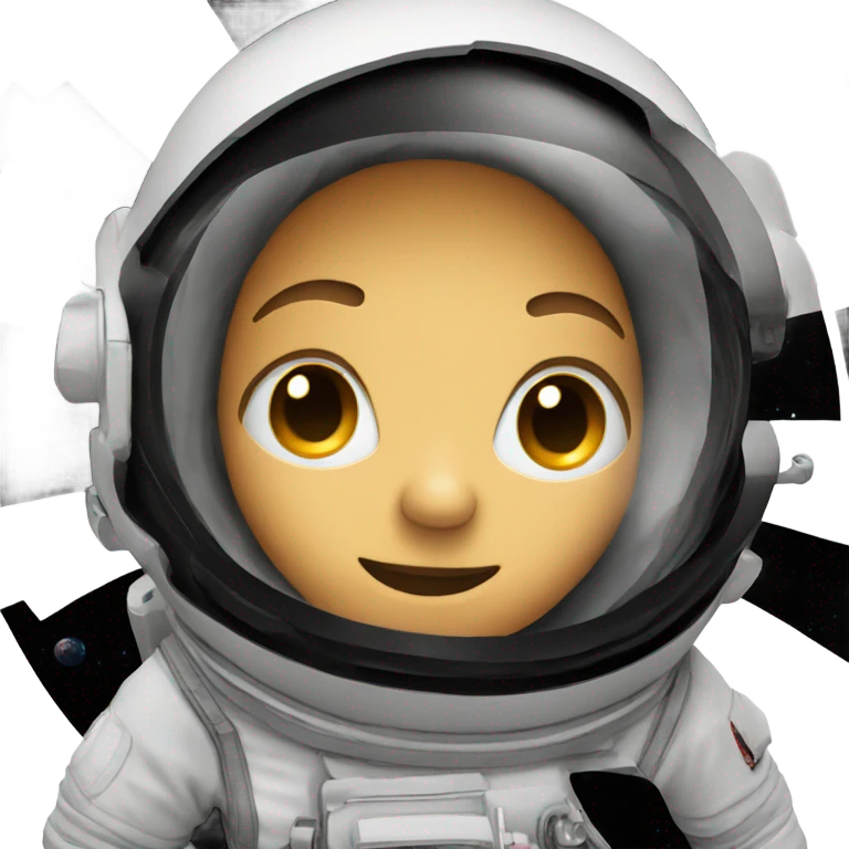 Astronaut in black hole emoji