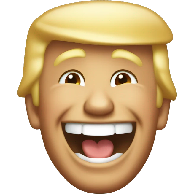donald trump laughing emoji