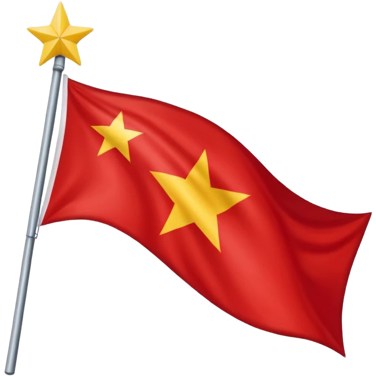 Bandera galician con una estrella roja en el medio emoji