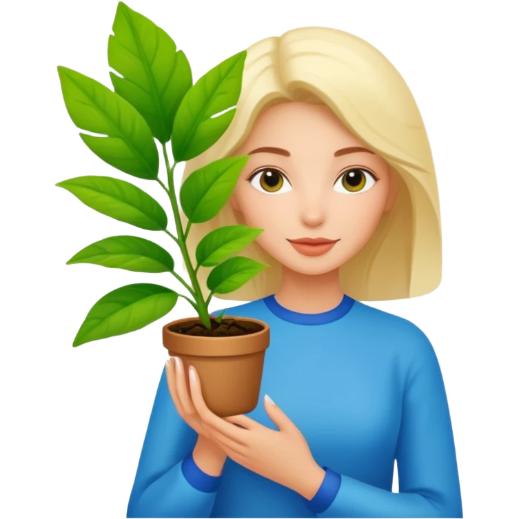 ultra realistic ukrainian american plant flex emoji
