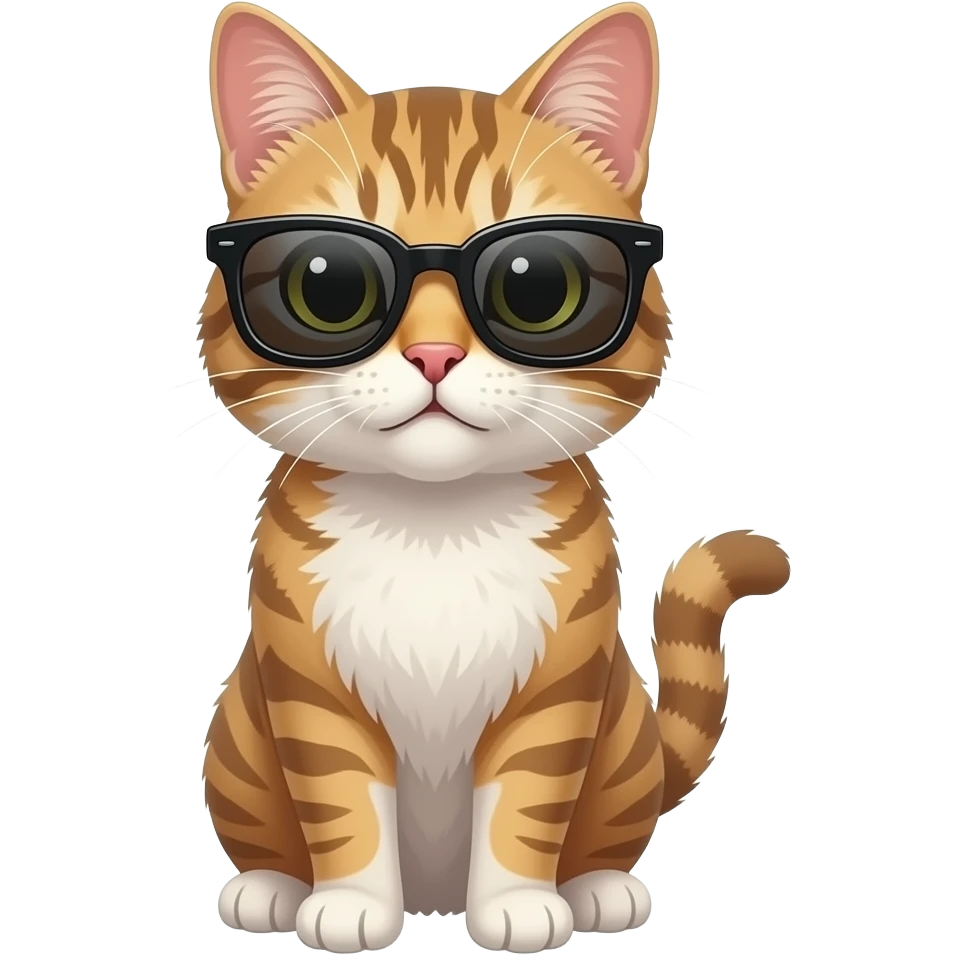 Cat wearing sunglasses emoji