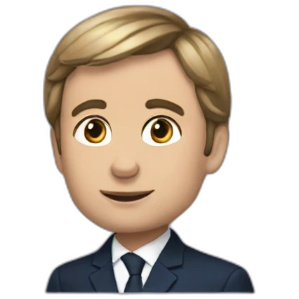 Macron en fille  emoji