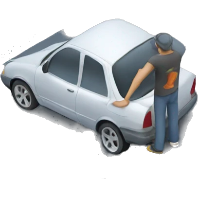 man washing a car emoji