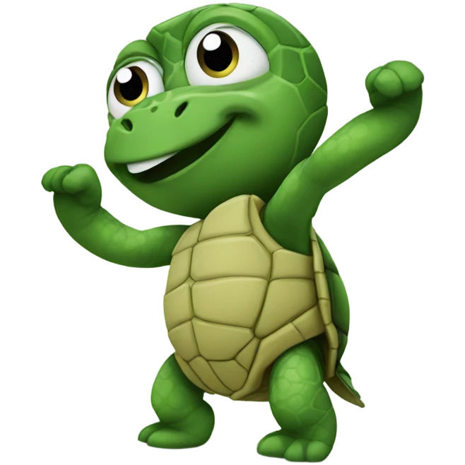 Turtle twerk emoji