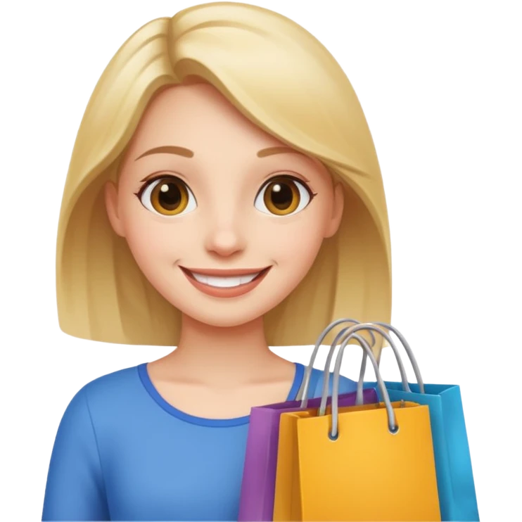 Girl shopping emoji