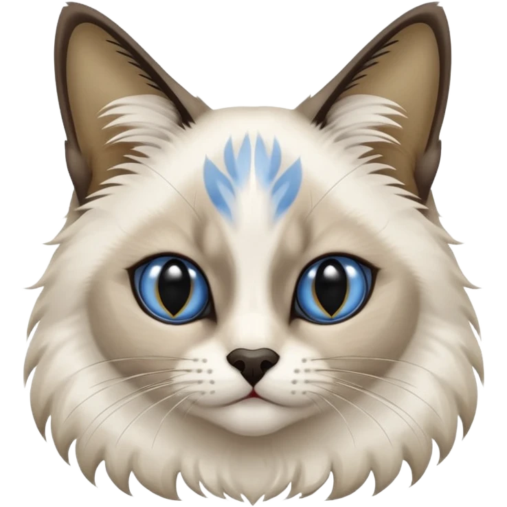 Blue seal point Balinese cat emoji