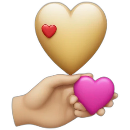 coeur avec des aules emoji