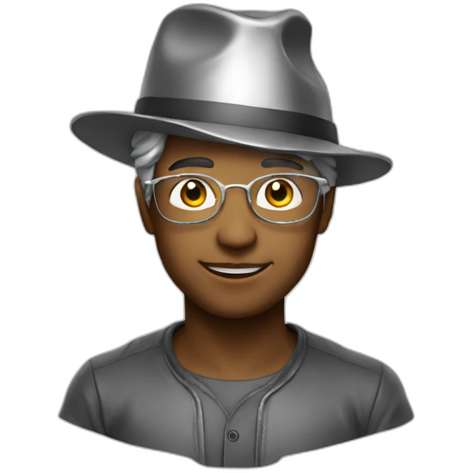 genius in foil hat emoji