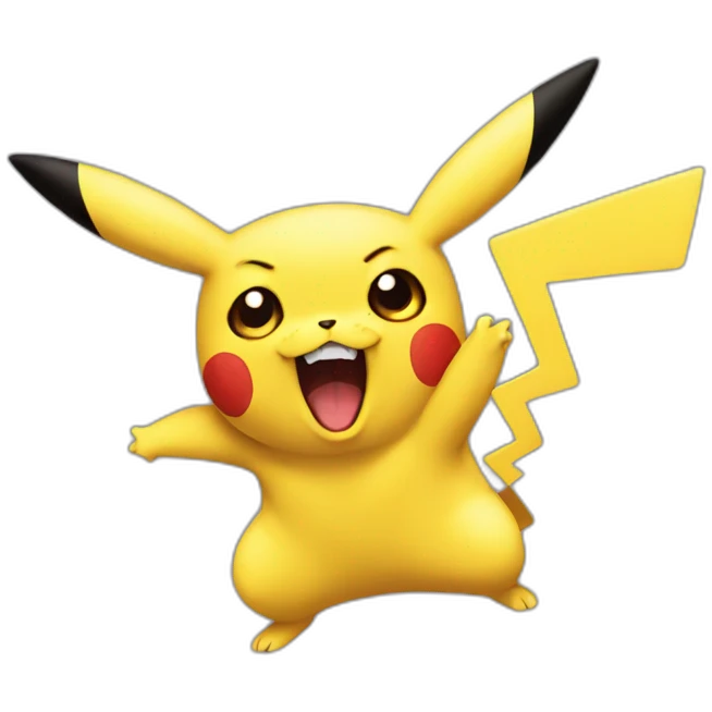 screaming-angry-pikachu emoji