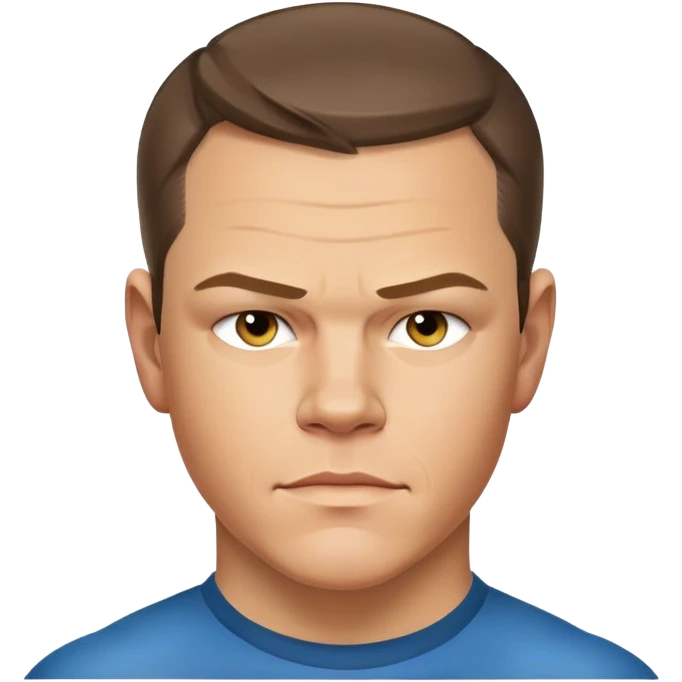 photorealistic Matt Damon character from Avatar movie emoji