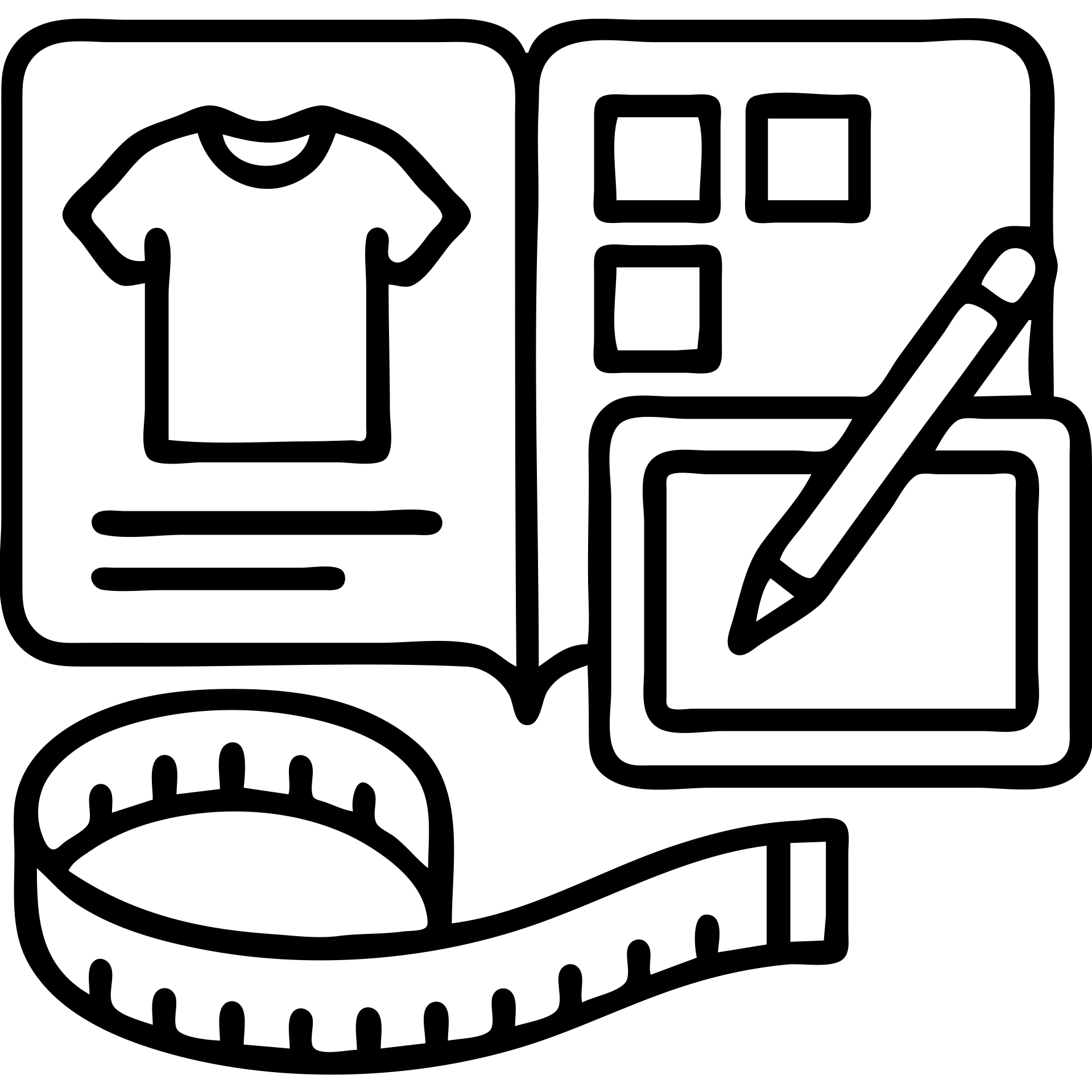 Minimalist vector icon representing fashion design management: an overhead view of a stylized open tech pack document showing a garment sketch, alongside a color swatch grid, a digital tablet with a pen, and a measuring tape curved into the shape of a semicircle. Use clean lines, soft neutral tones with one pop of color (like coral or teal), and geometric shapes. The icon should convey precision, creativity, and fashion process in a modern, professional style. Designed to be easily recognizable at small sizes. Yellow & black theme emoji
