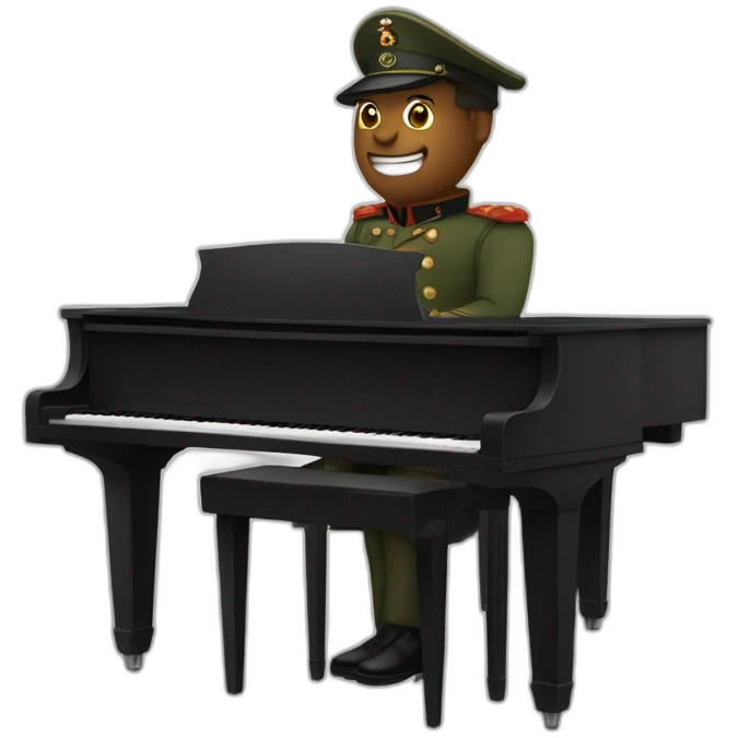 wagner soldier plays piano emoji