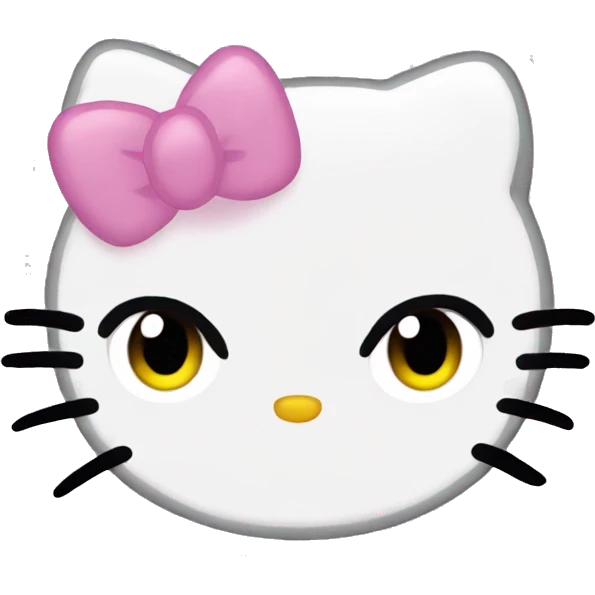 hello kitty unamused face emoji