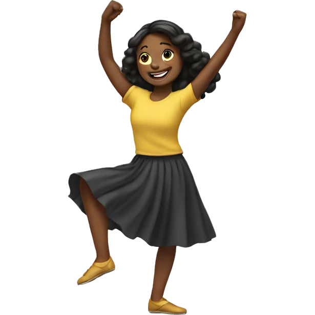 A girl dancing  emoji