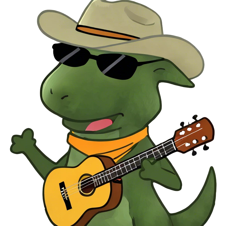 Dog dancing while playing the guitar’s  emoji