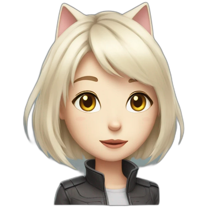 Anime cat girl elon musk emoji