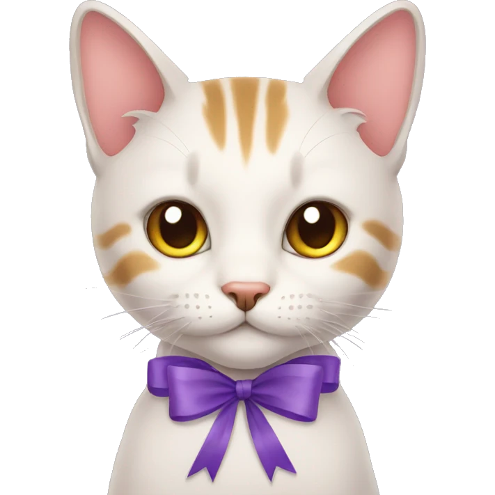 Cat with ribbon  emoji