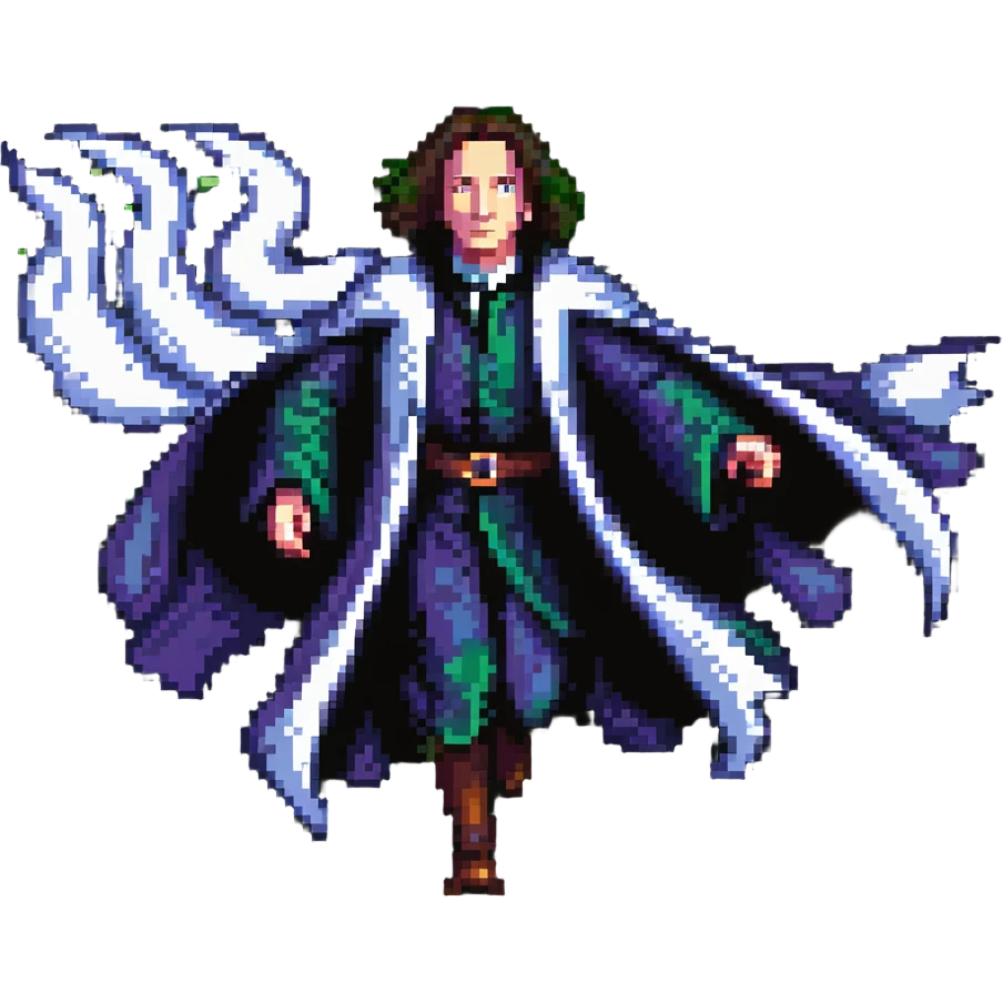 Snape with billowing robes chasing Harry Potter emoji