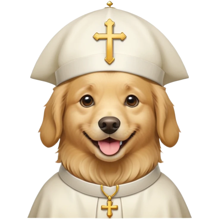 Pope golden retriever  emoji