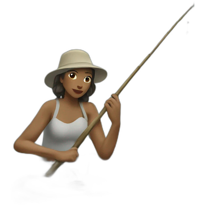 Pêcheur femme emoji