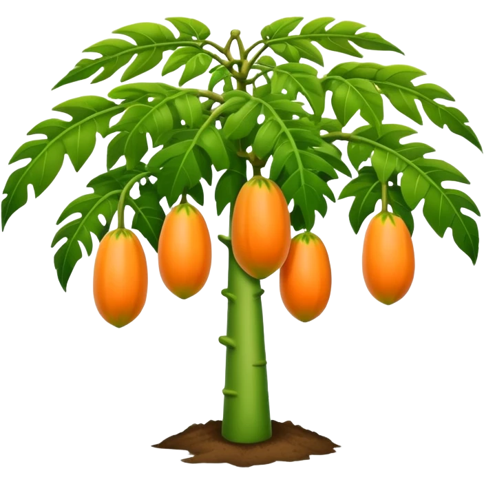 Papaya tree emoji