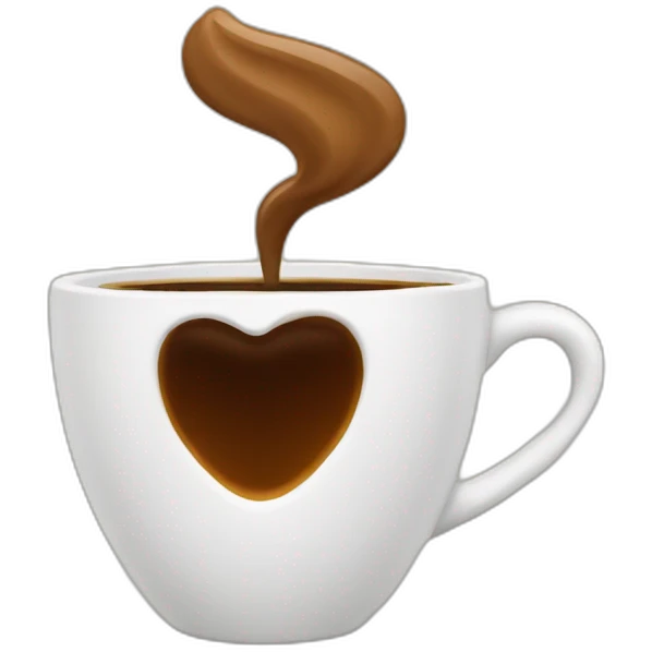 a cup of coffee is walking emoji