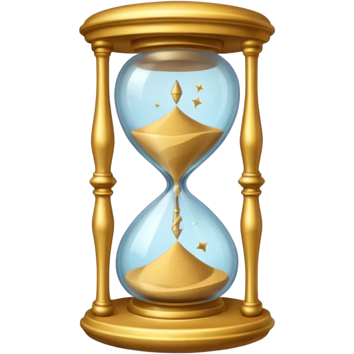 Magical Hourglass for time traveler emoji