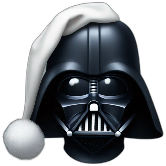 christmas hat darth vader emoji