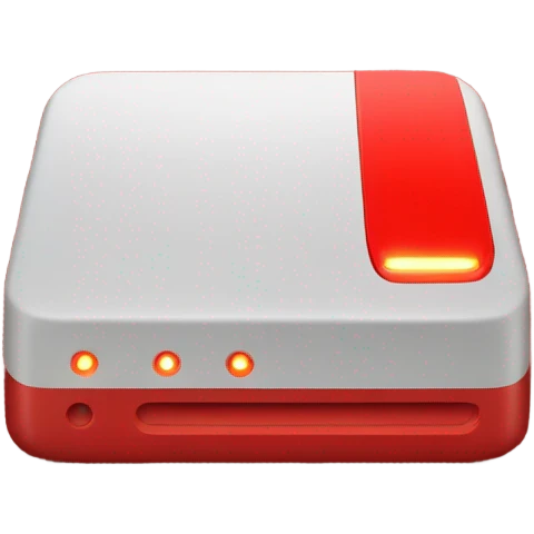 modem red emoji