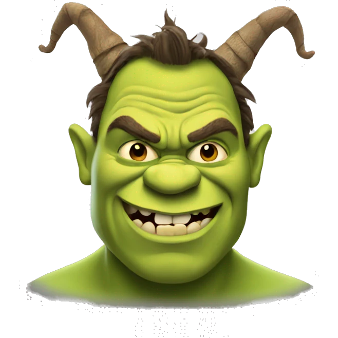 Mad shrek emoji