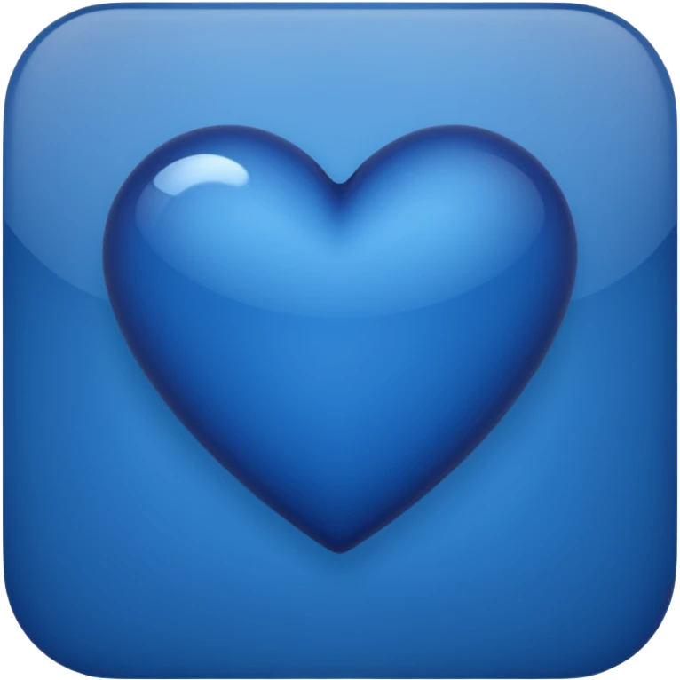 Dark blue heart emoji