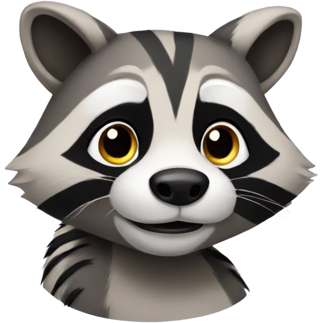 Cartoon racoon emoji