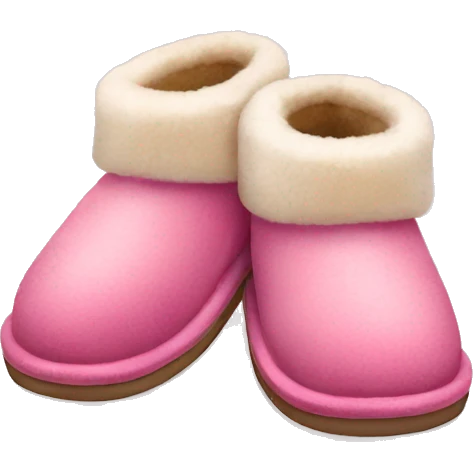 Pink Ugg slippers emoji