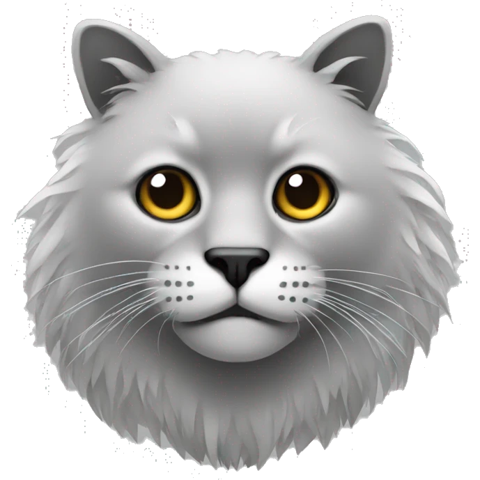 An animal made of a computer emoji