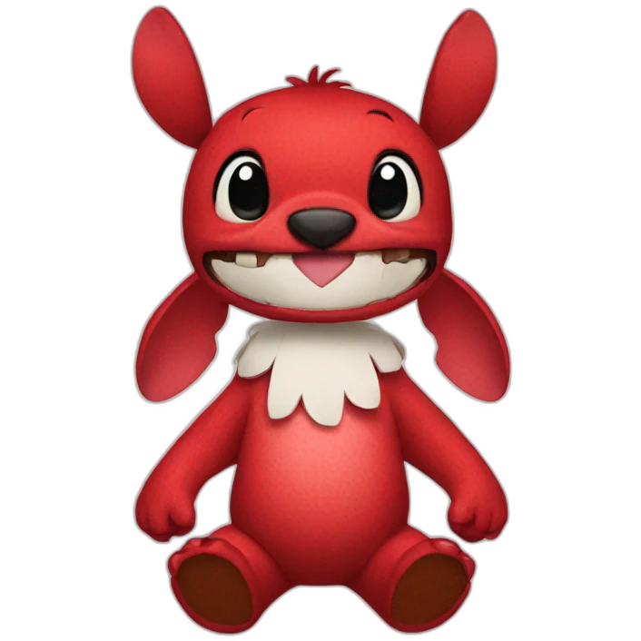Stitch red emoji