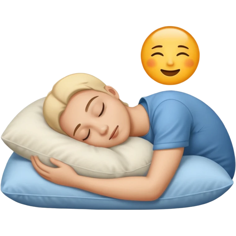 sleeping figure on pillow emoji