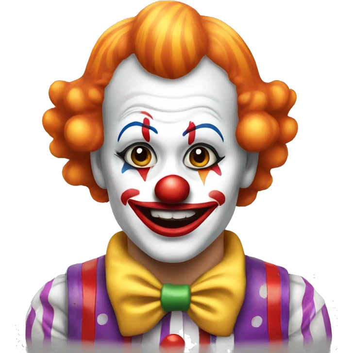 Clown doing its make up emoji