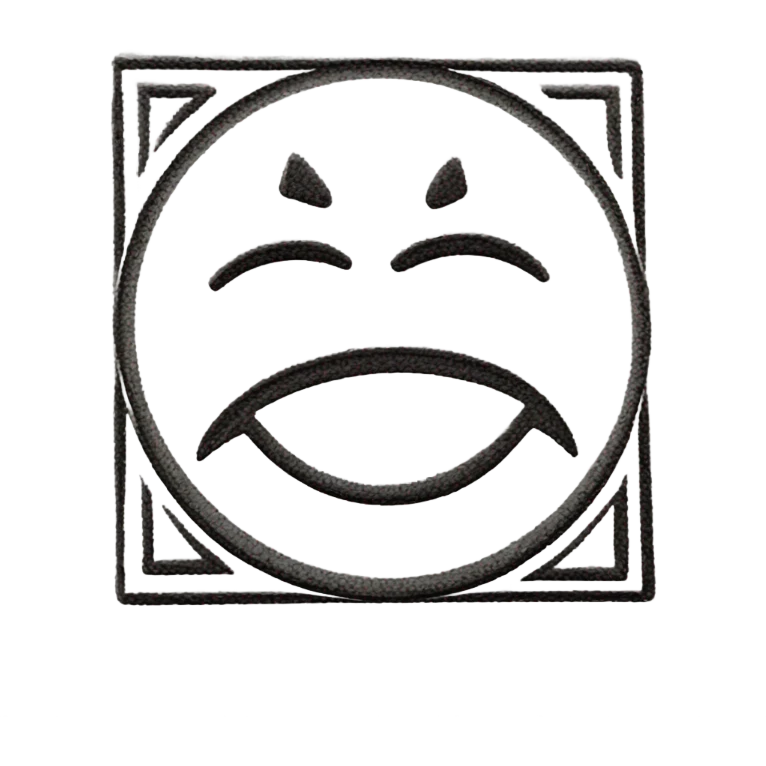 red stamp emoji