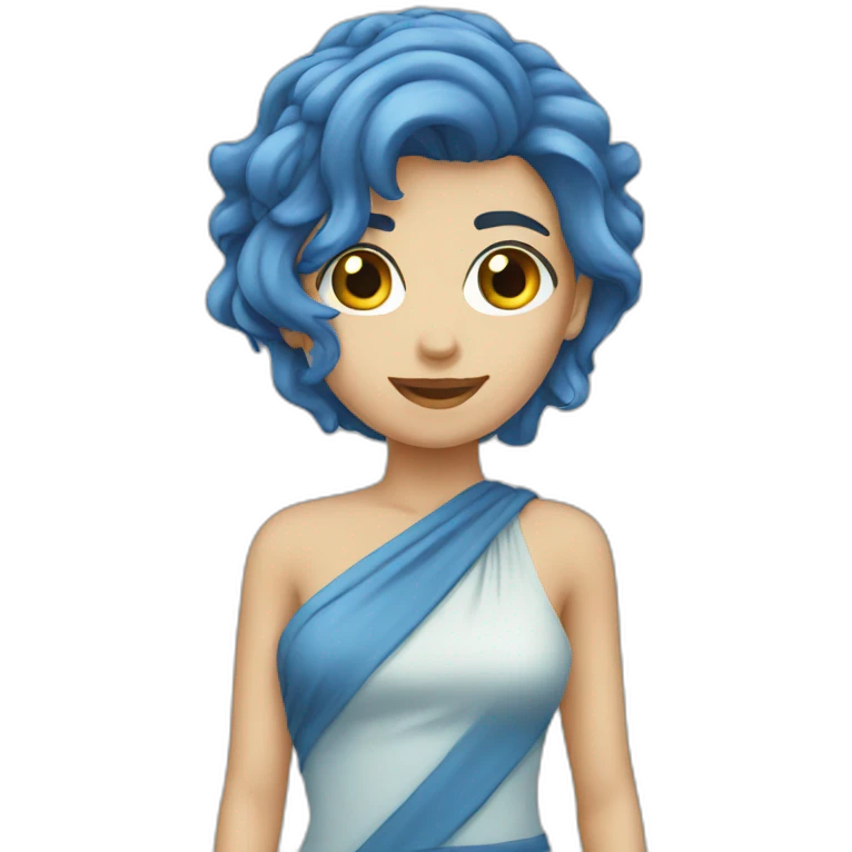 Blue emoji