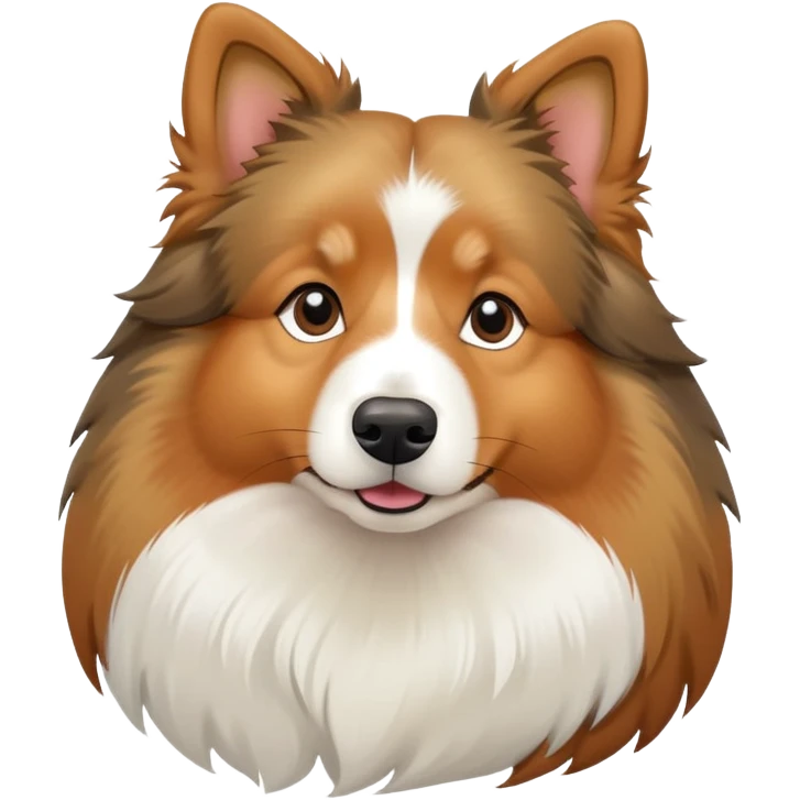 Fat shetland sheepdog emoji