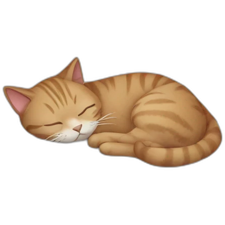 Cat sleeping on a pillow emoji