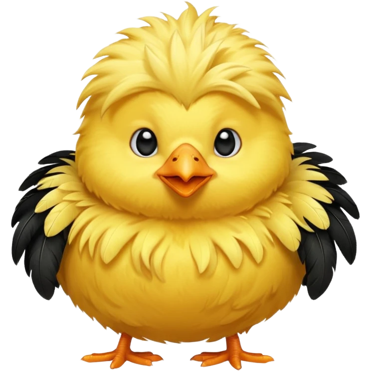 🐣 cet emoji avc un poussin noir emoji