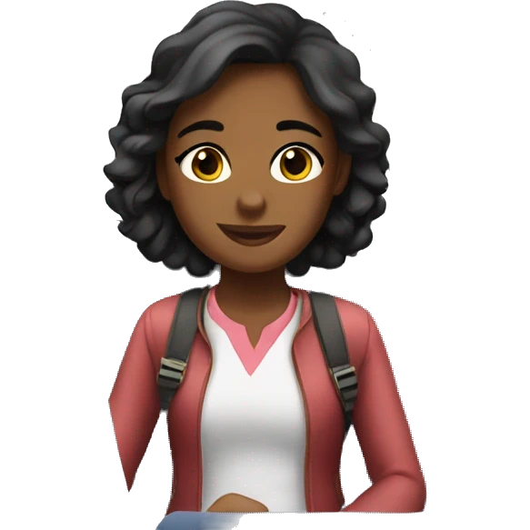 Girl on a plane emoji