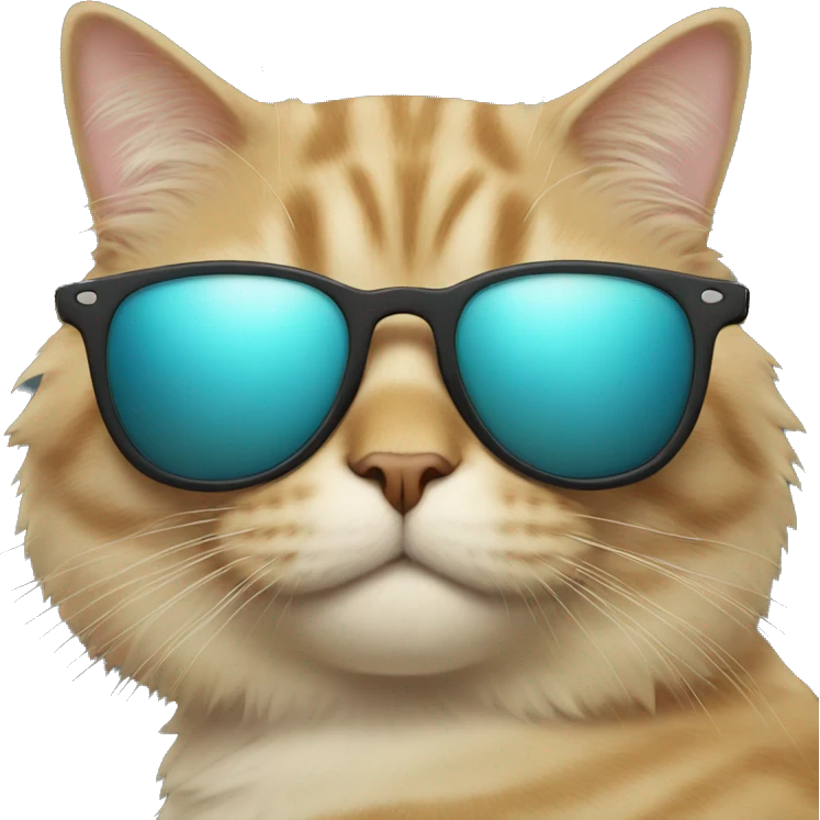 Cat with sunglasses emoji