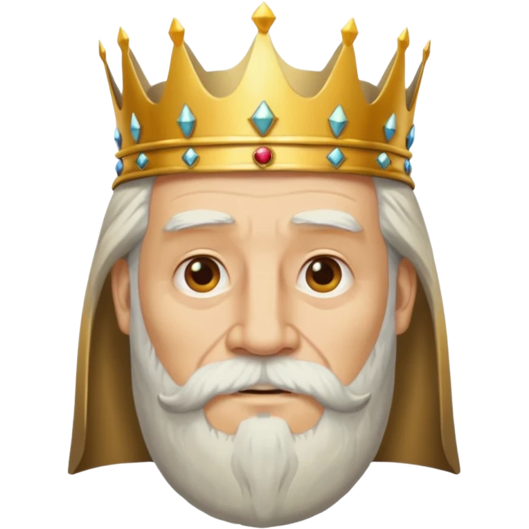 Make it based off a king make it based off the king , but make it an old man emoji
