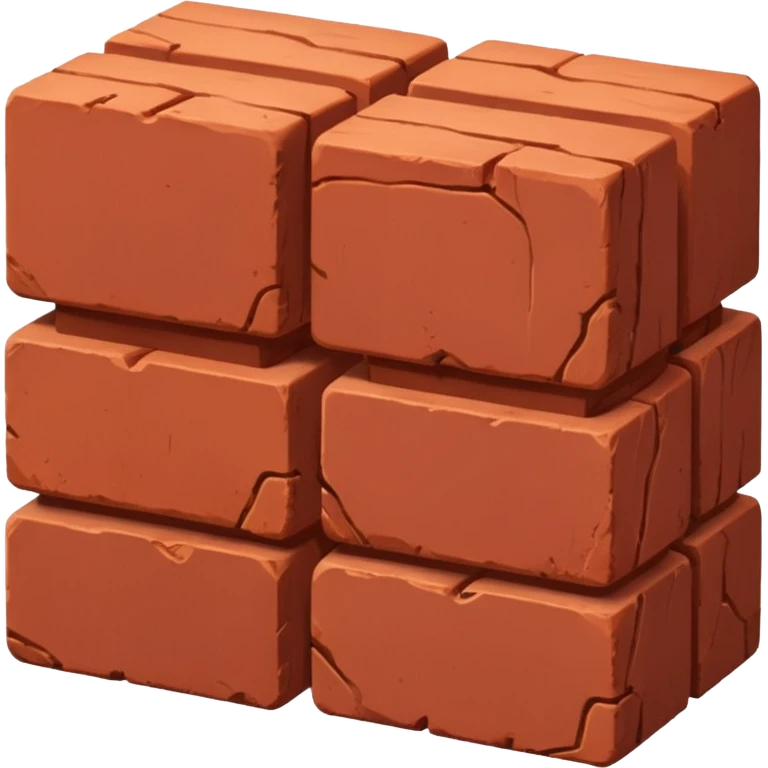 Two red bricks stacked on top of each other emoji