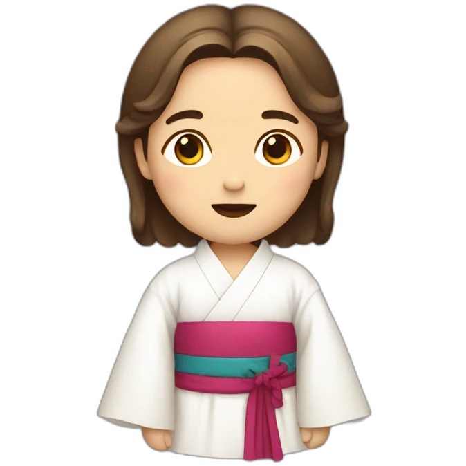 jesus wearing korean traditional hanbok emoji