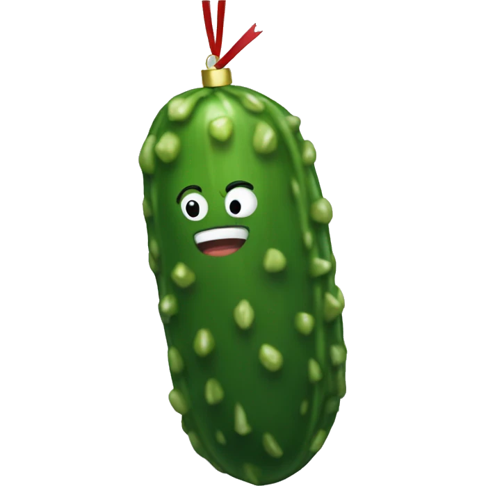 Pickle ornament emoji