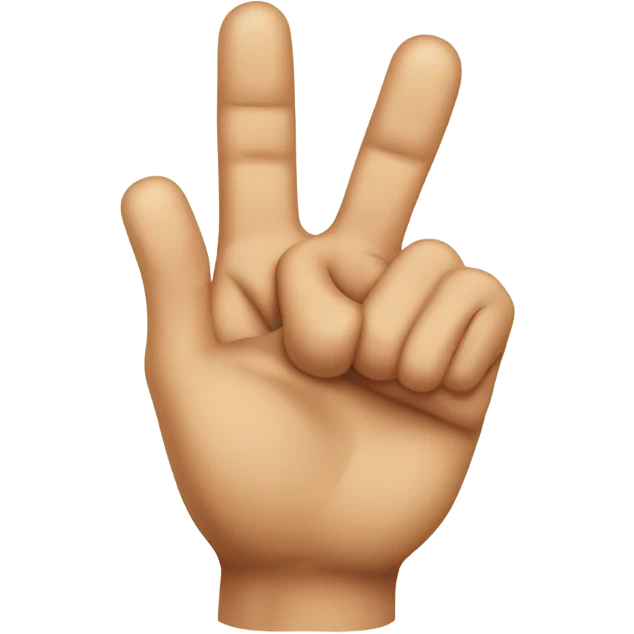 P letter hand sign emoji